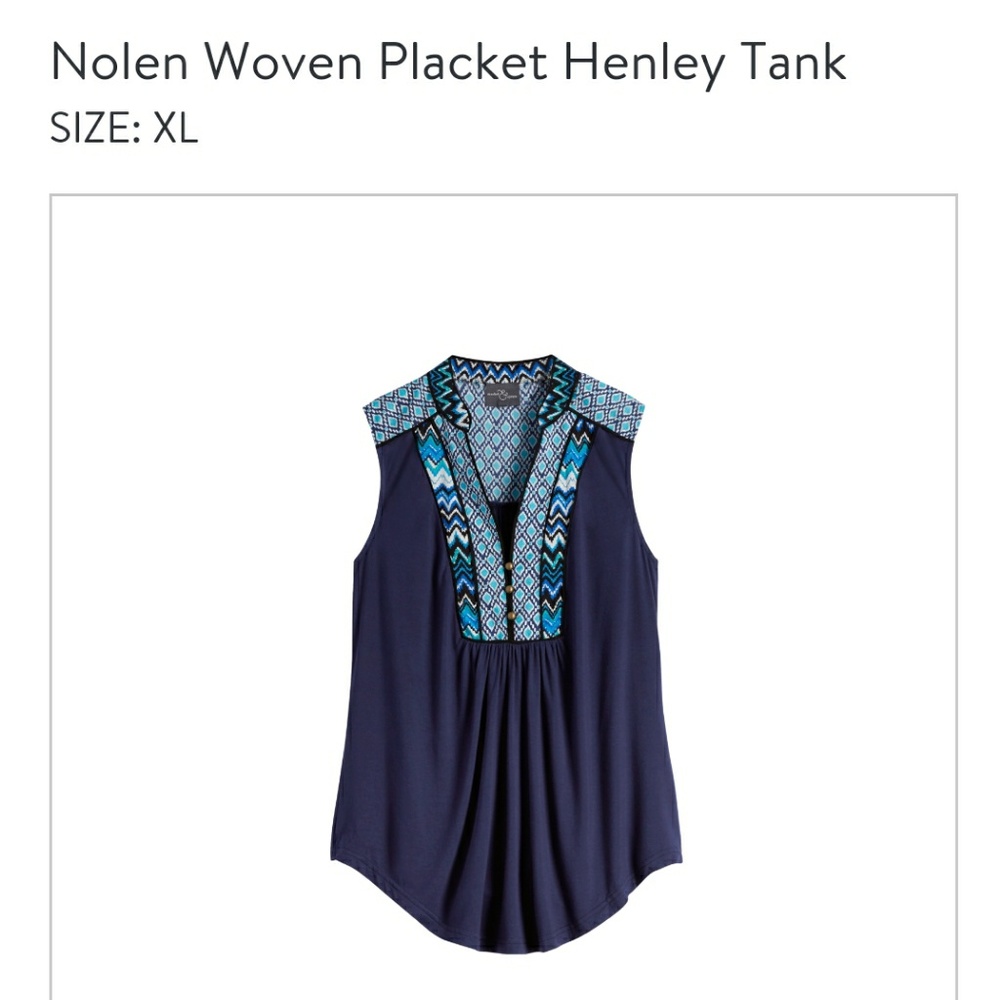 Tank top with tribal print